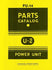 International Harvester Farmall McCormick U-2 U2 Power Unit Parts Catalog Manual