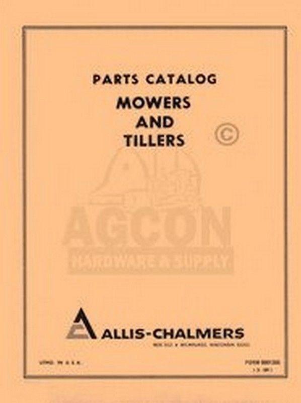 ALLIS CHALMERS WB-1930 2140 2235 H Mower RB-2035 24402450 R Parts Manual