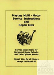 Maytag Multi Motor Hit Miss Engine Service Manual 72 82 92 B 31 33 G FW-1718