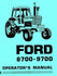 Ford 8700 and 9700 Tractor Owners Operators Manual FD