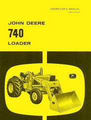 John Deere Model 740 Loader 4010 Tractor Operators Manual JD