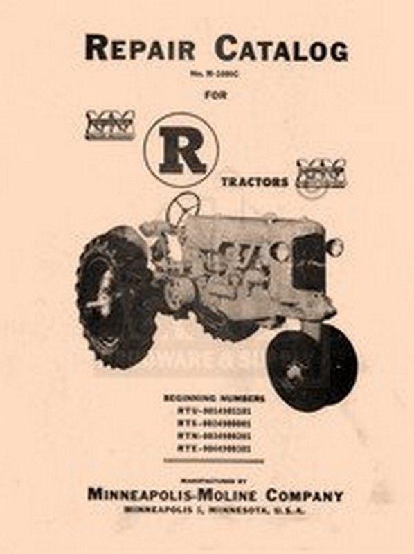 Minneapolis Moline R RTU RTS RTN RTE Repair Manual Cat