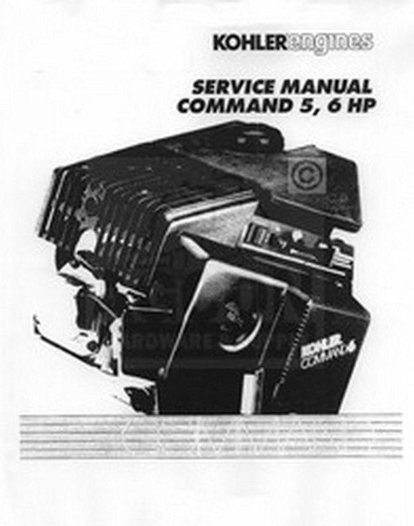Kohler Command 5 6 HP C5 C6 Engine Service Shop Manual