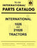 FARMALL International 1026 21026 Parts Catalog Manual