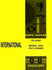 International Harvester 3444 Pay Loader Payloader Chassis Parts Catalog Manual