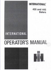 International 435 And 445 Baler Owner Operators Manual IH