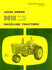 John Deere Model 3010 Gas Tractor Operators Manual JD