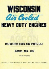 Wisconsin ABN AKN Engine Operators Service Parts Manual