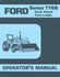 Ford  776-B 776B Loader Tractor Owner Operators Manual
