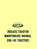 Minneapolis Moline 445 Tractor Dealer Maintenance Service Manual