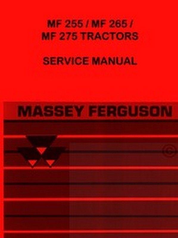 Massey Ferguson MF 255 265 275 Tractor Service Manual