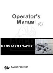 Massey Ferguson 90 MF90 Tractor Loader Operator Manual