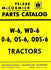 International McCormick W-6 WD-6 O-6 OS-6 ODS-6 Parts Manual W6 WD6 O6 OS6 IH