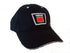 Oliver New Logo Tractor Black with white Sandwich Brim 6 Panel Hat - Cap Gift