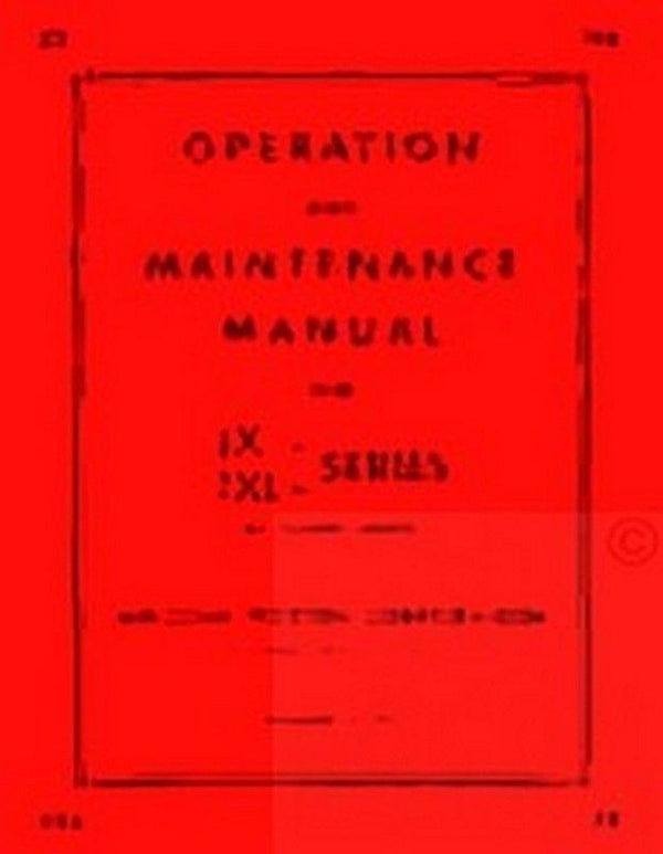 HERCULES JX JXA JXB JXC JXD JXL Engine Service Maintenance Manual