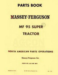 Massey Ferguson MF Super 95 Tractor Parts List Manual