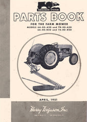 Massey Ferguson 6A-EO-A20 7A-EO-A20 6A-EO-B20 7A-EO-B20 Mower Parts Book Manual
