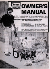 Sears 8 HP Tiller Model 917.298580 Operator Part Manual