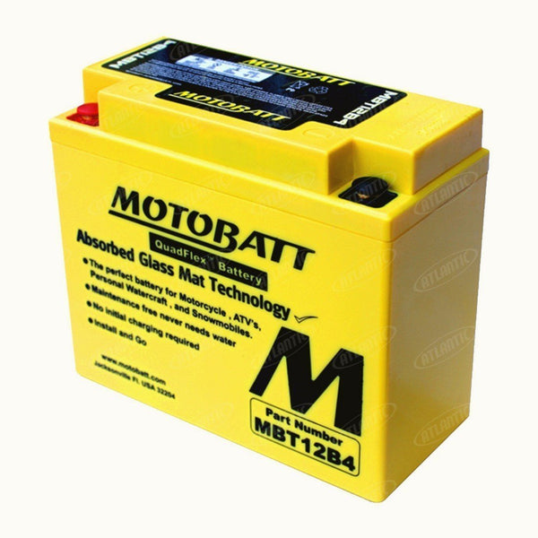 Motobatt Battery fits Various Makes Models Listed Below YT12B4 YT12BBS