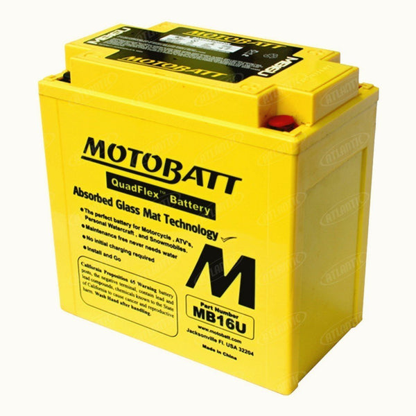 Motobatt Battery fits Various Makes Models Listed Below YB16BA YB16BA1 YB16BA2