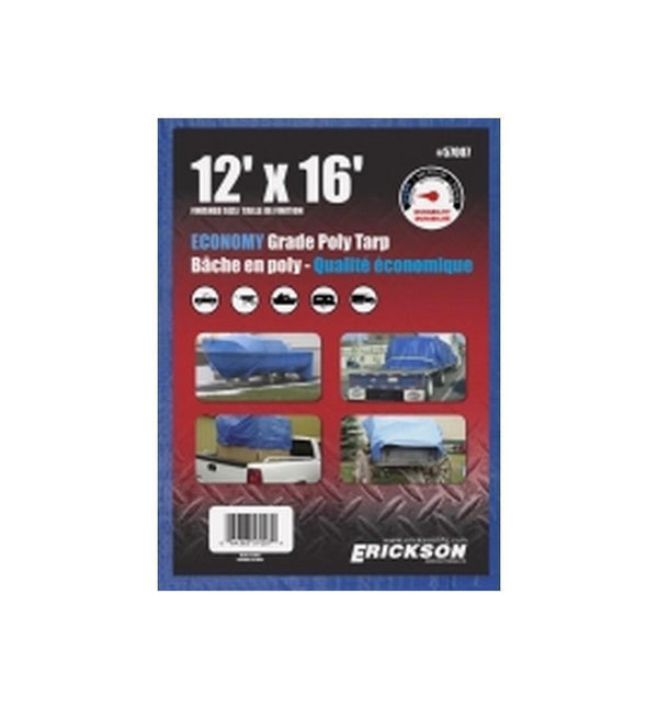 12 X 16 Blue Poly Tarp 57007 Tt1216 Pt1216