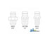 3/16" Drive Type Fitting, 20 Pack GF316D
