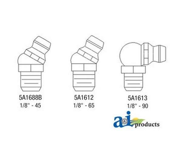 1/8" - 45Degree Pipe Thread Fitting, 20 Pack GF1845PT