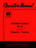 International 18D-1 18G-1 18D-3 18G-3 TD-18 TD18 182 Bulldozer Operators Manual