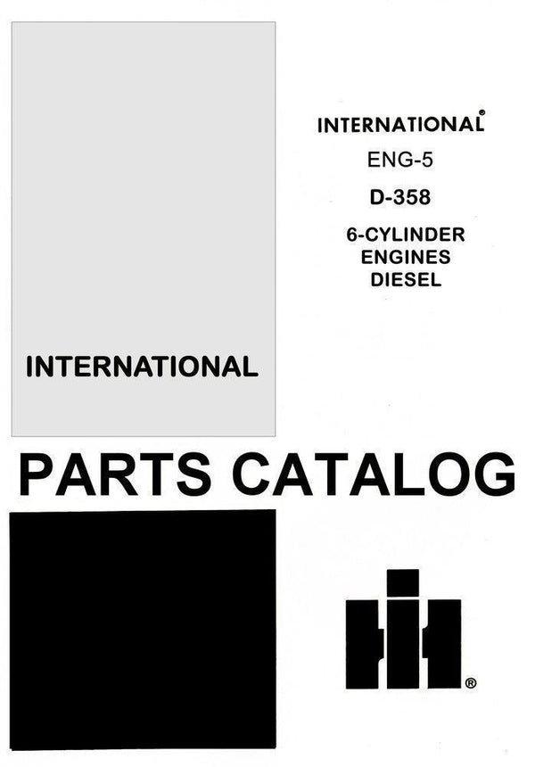 International Farmall D-358 414 436 DT 8 Cylinder Diesel Engine Parts Manual IH