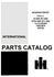 International 3488 3588 3788 4366 4386 D-466 DT 8 Diesel Engine Parts Manual IH