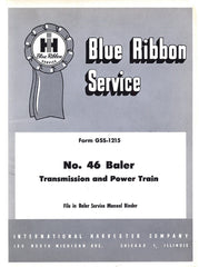 INTERNATIONAL No. 45 Baler Attachments Service Manual
