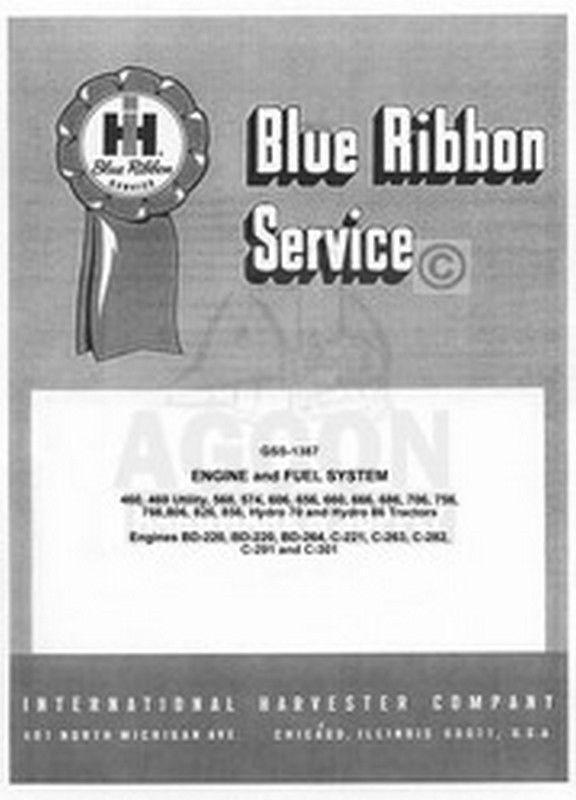 International Farmall C 221 263 282 291 301 Tractor Engine Fuel Service Manual