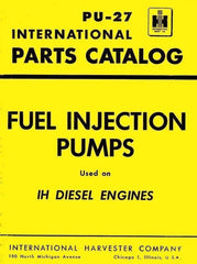 International  MD TD WD 6 14 14A 16 18 24 Bosch Fuel Injection Pump Parts Manual