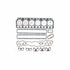 Head Gasket Set Fits John Deere Diesel 7520 5400 Forage Harvester 6030 Tractor