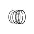 Piston Ring Set 8Hp (+010) For Kohler 232576S Kohler