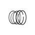 Rings Piston Chrome Set Bands  299745 Briggs and Stratton