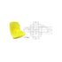 18" High Back Seat Yellow Fits John Deere Vg11696