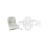 18" High Back Seat Grey
