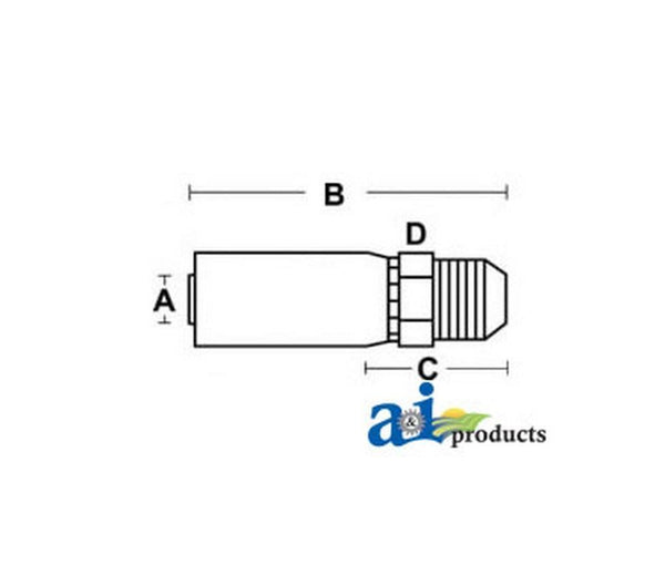 (Hc-Mj) Male Jic 37Degree - Rigid - Straight MJ-04-04