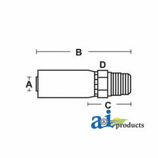 (Hc-M-Bspt) Male Bsp Taper Pipe - Rigid - Straight M-BSPT-06-06