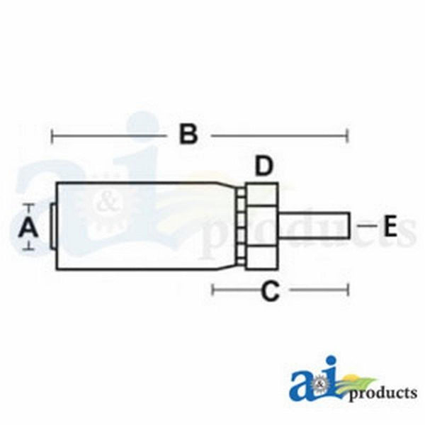 (Hc-Mw) Male Standpipe - Rigid - Straight MW-06-06