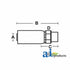 (Hc-M-Bspp) Male Bsp Parallel Pipe - Rigid - Straight M-BSPP-08-08