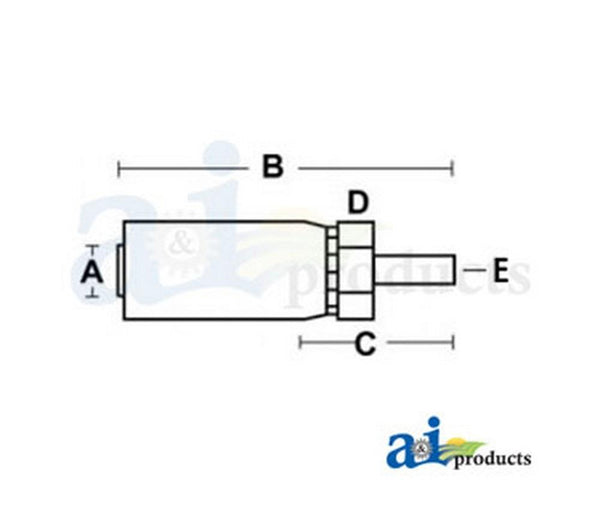 (Hc-Mw) Male Standpipe - Rigid - Straight MW-04-04