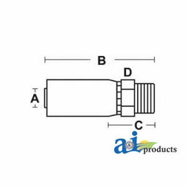 (Hc-Mt) Flareless Compression Sae J514 MT-08-08