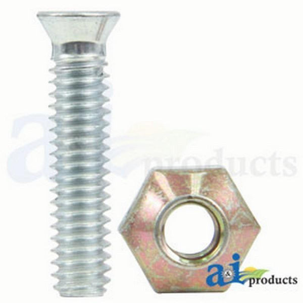 (50) 7/32 X 5/8" 60Degree Ctsk Bolt and Nut 904-525