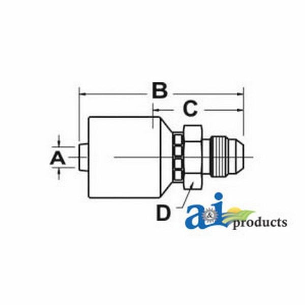 (Hw-Mj) Male Jic 37Degree - Rigid - Straight MJ-08-12-W