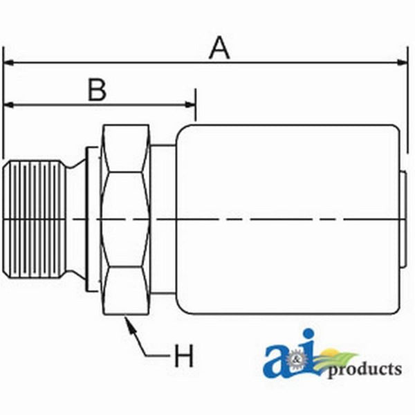 (Hc-M-Bspp) Male Bsp Parallel Pipe - Rigid - Straight M-BSPP-06-08