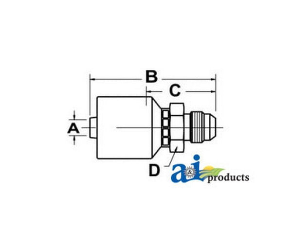 (Hw-Mj) Male Jic 37Degree - Rigid - Straight MJ-04-04-W