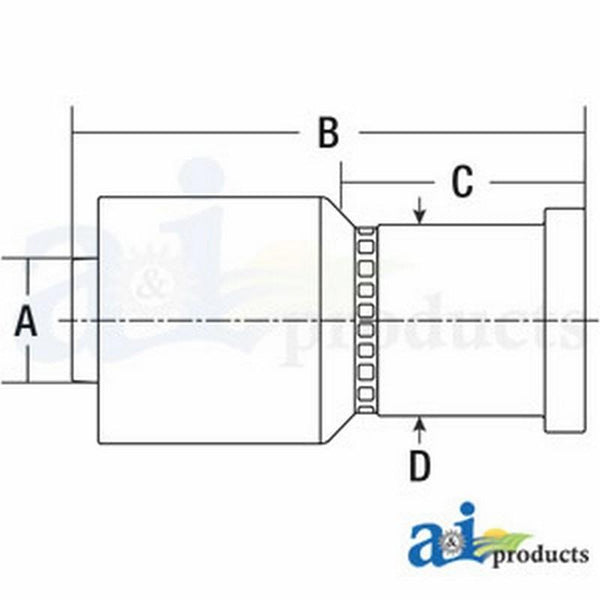 (Hw-C61) Code 61 Flange Head - Straight C61-16-16-W