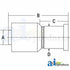 (Hw-C61) Code 61 Flange Head - Straight C61-16-16-W